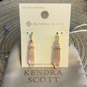 Kendra Scott Rose Quarts Drop earrings New